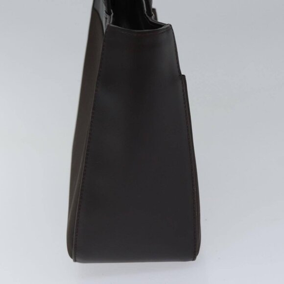 BURBERRY Hand Bag Nylon Leather Brown Silver Auth - Picture 5 of 16